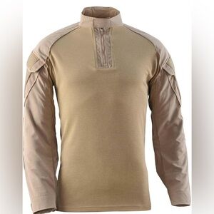 DRIFIRE Foretrex Fr Combat Shirt, Navair Approved Size Small Tan Desert
